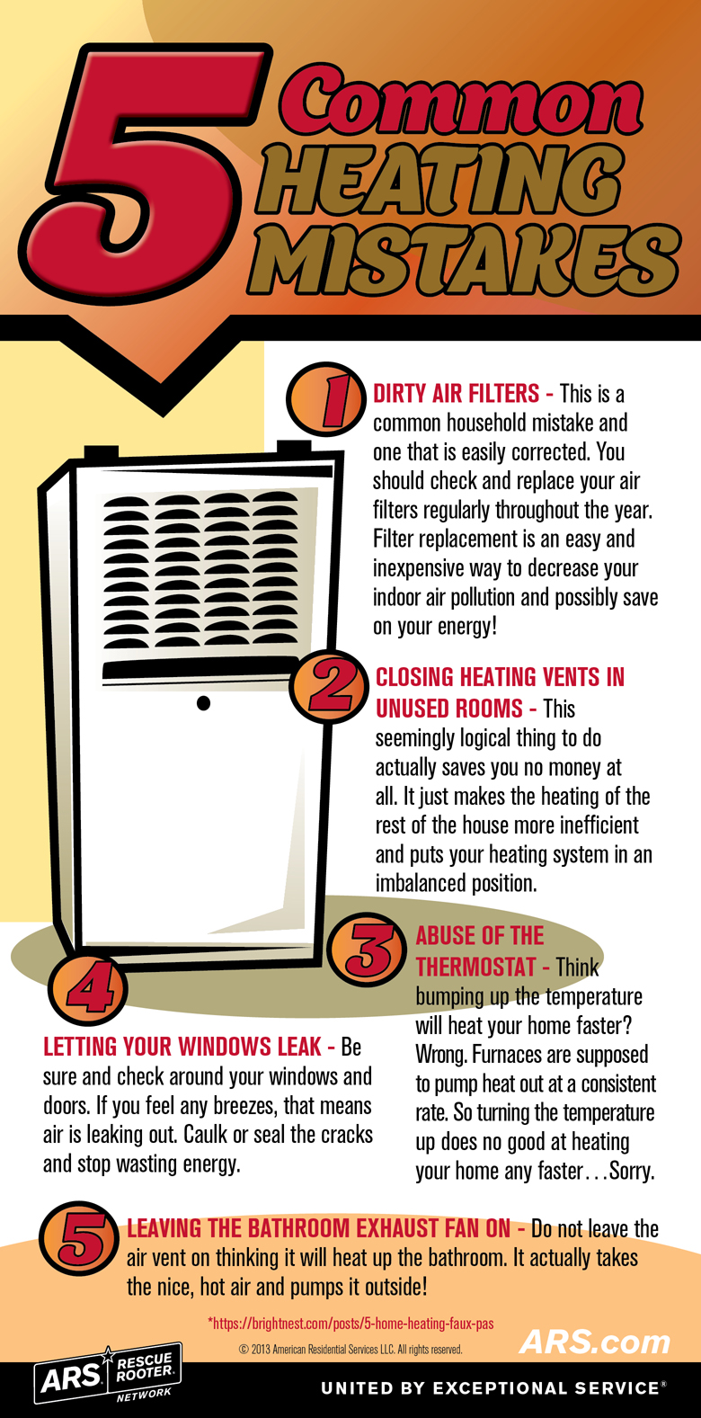 5 common heating mistakes