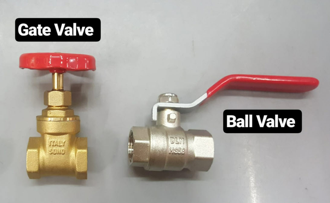 example of gate valve and ball valve emergency water shut off examples