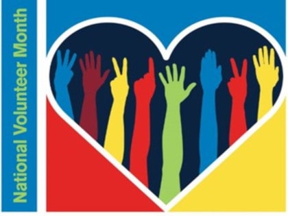 National Volunteer Month Logo.