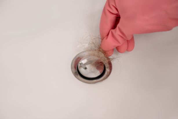 shower drain clogged