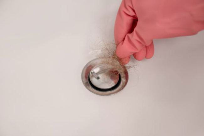 shower drain clogged