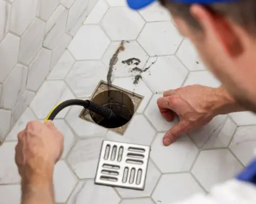 clogged shower drain